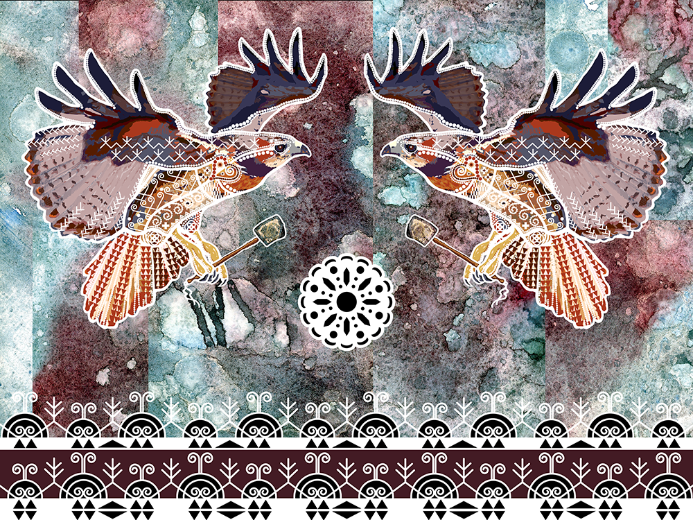Double Hawks at the Sing - Fine Art Print