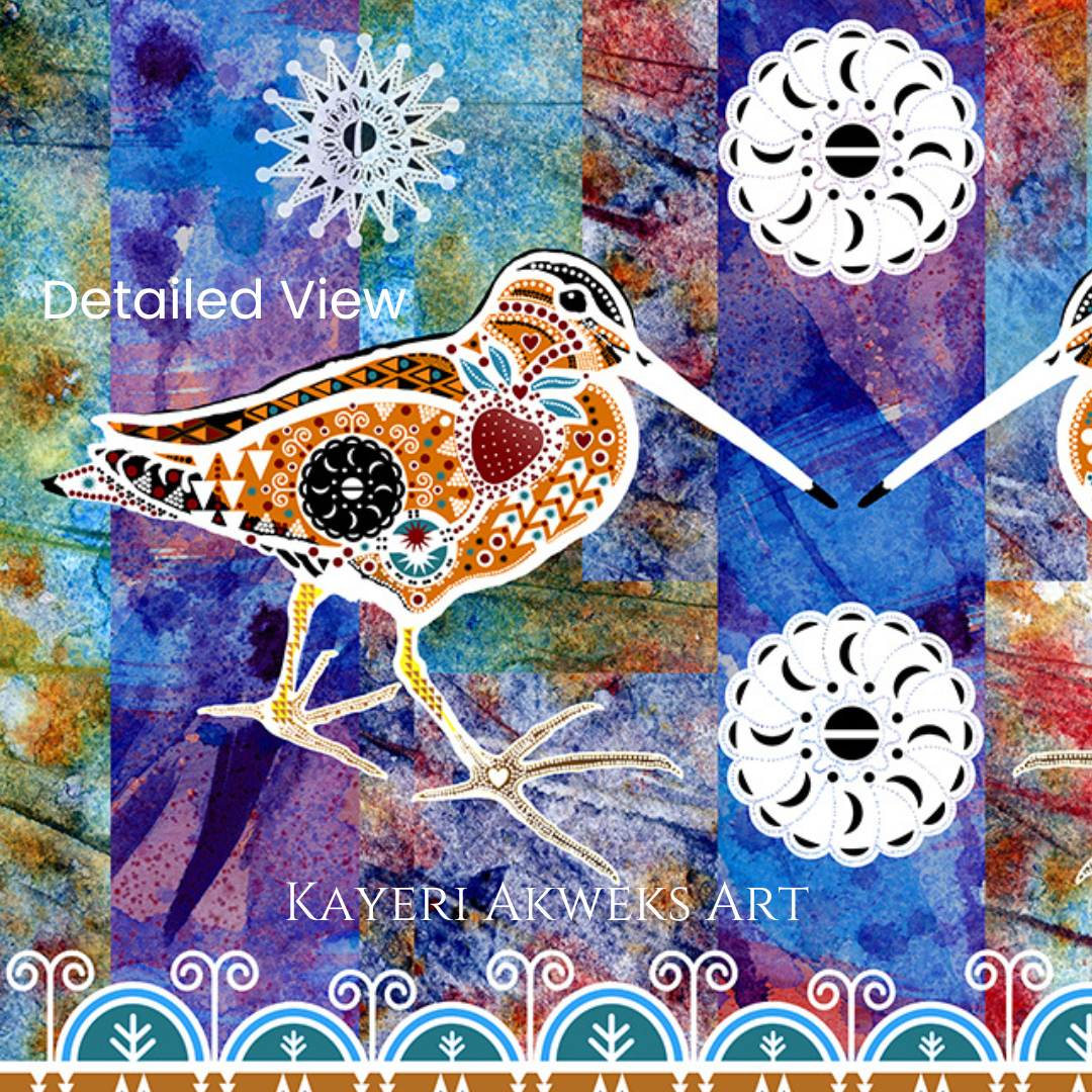 Double Snipes Shore Dancing - Fine Art Print