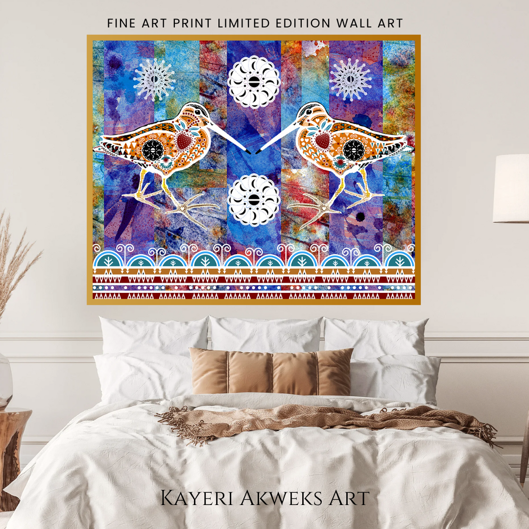 Double Snipes Shore Dancing - Fine Art Print