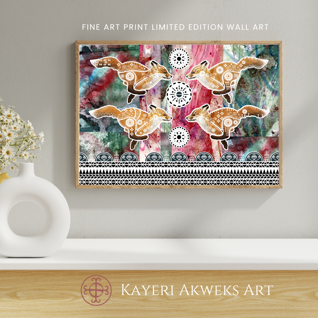 Four Red Fox Kits - Fine Art Print