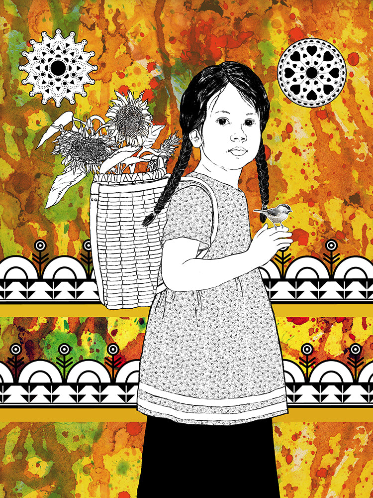 When She Was Four Portrait - Fine Art Print
